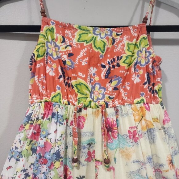 Girls Boho Chic Patchwork Dress Size 7/8 - Picture 4 of 5